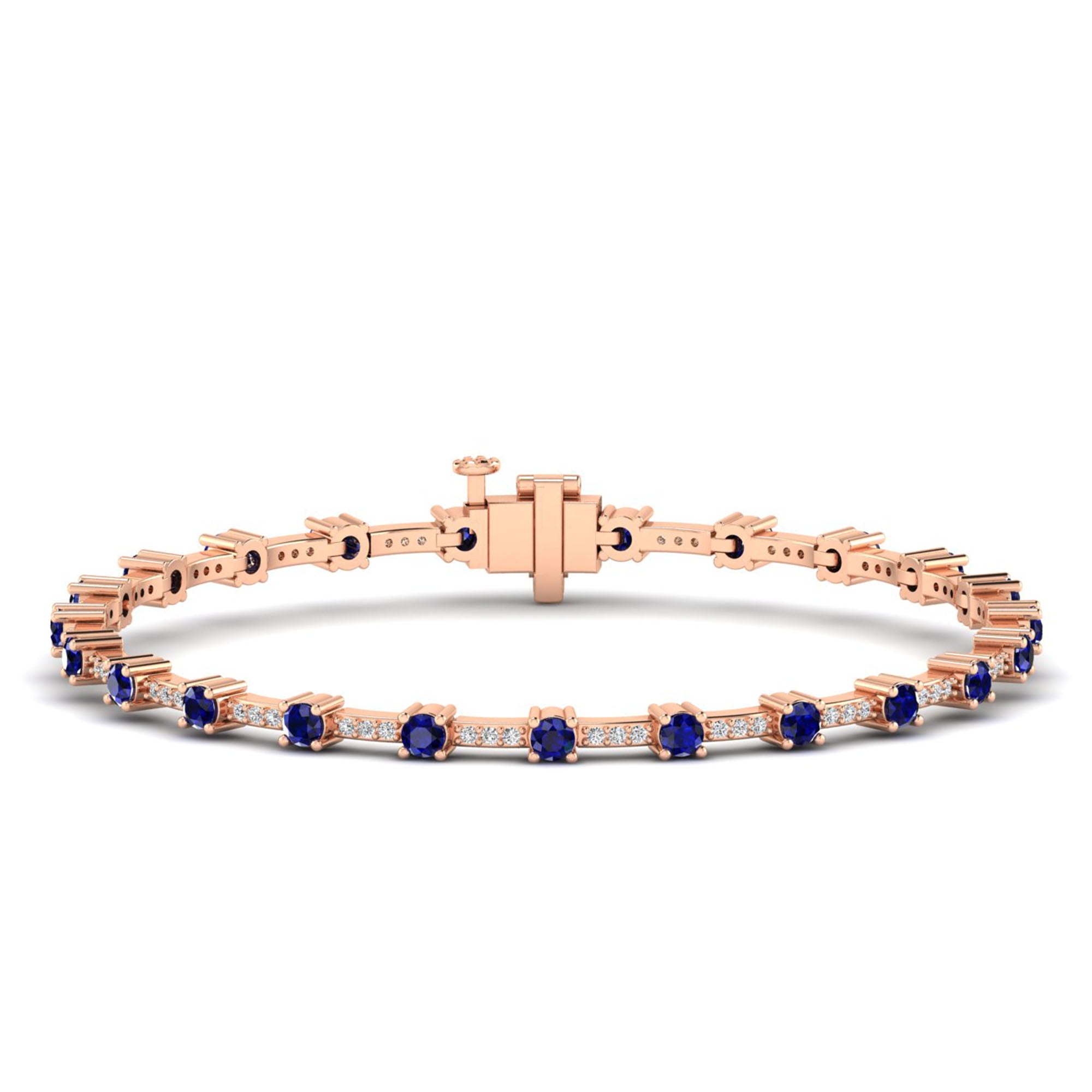 14K Rose Gold - Sapphire