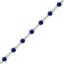 14K White Gold - Sapphire