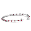 14K White Gold - Ruby