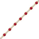 14K Yellow Gold - Ruby