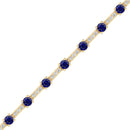 14K Yellow Gold - Sapphire