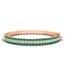 14K Rose Gold - Emerald