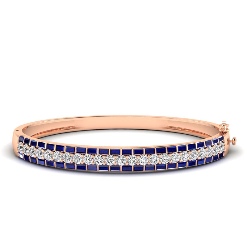 14K Rose Gold - Sapphire