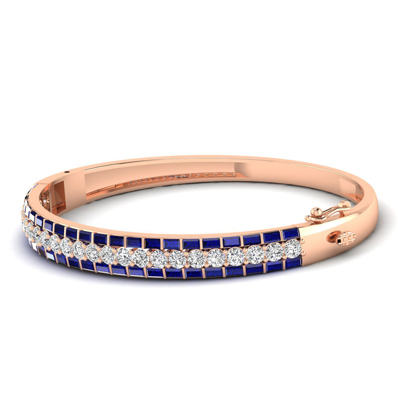 14K Rose Gold - Sapphire