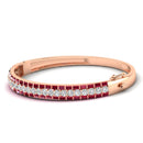 14K Rose Gold - Ruby