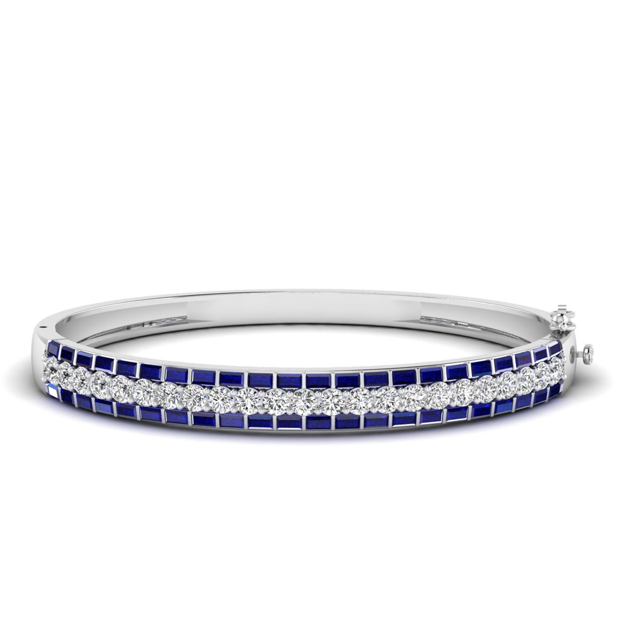 14K White Gold - Sapphire