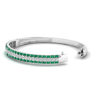 14K White Gold - Emerald