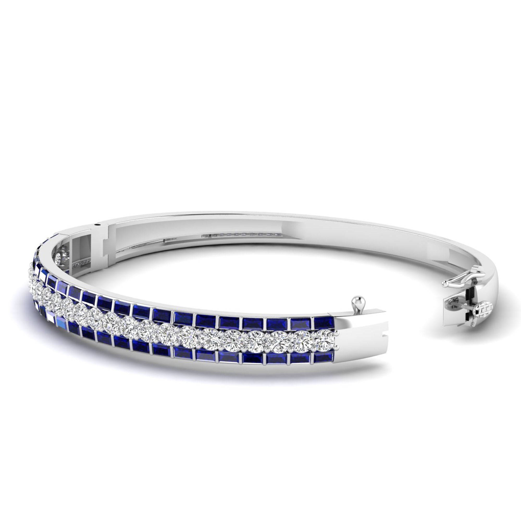 14K White Gold - Sapphire
