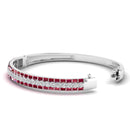 14K White Gold - Ruby