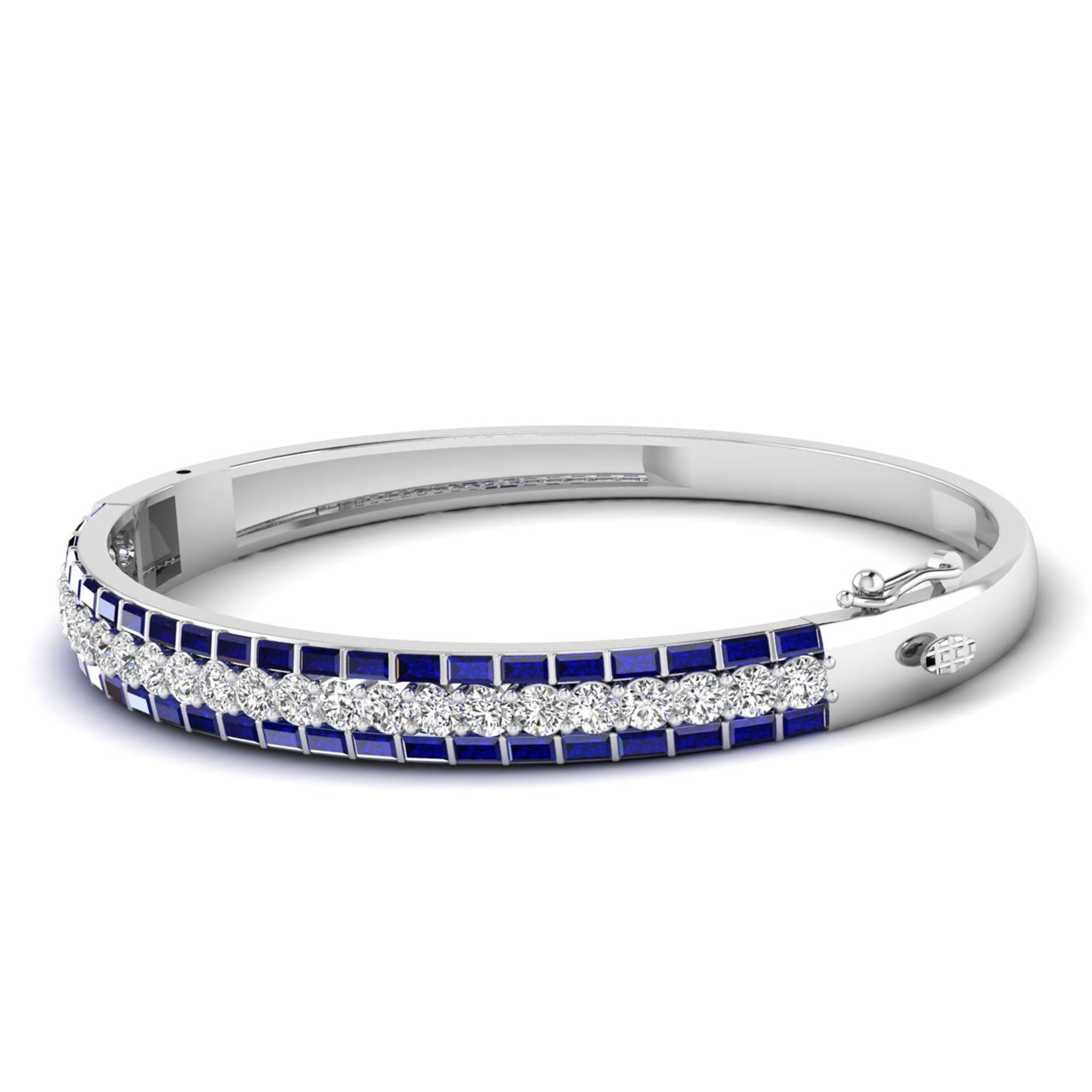 14K White Gold - Sapphire