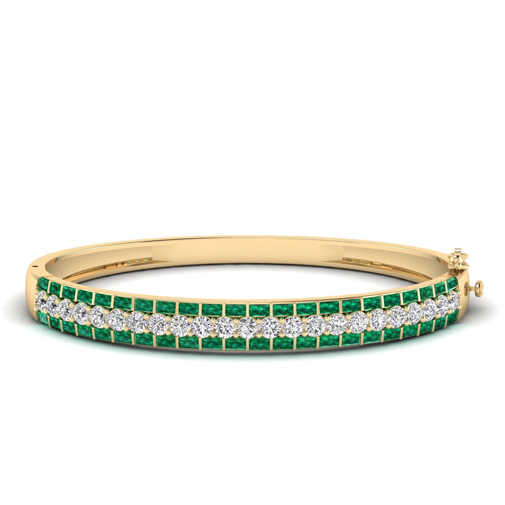 14K Yellow Gold - Emerald