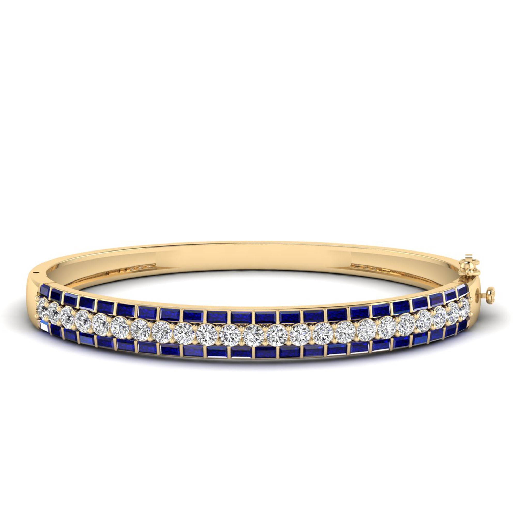 14K Yellow Gold - Sapphire
