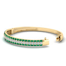 14K Yellow Gold - Emerald