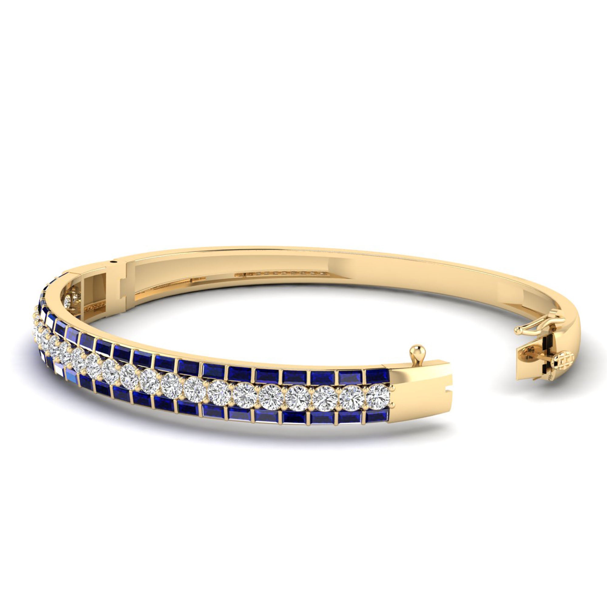 14K Yellow Gold - Sapphire
