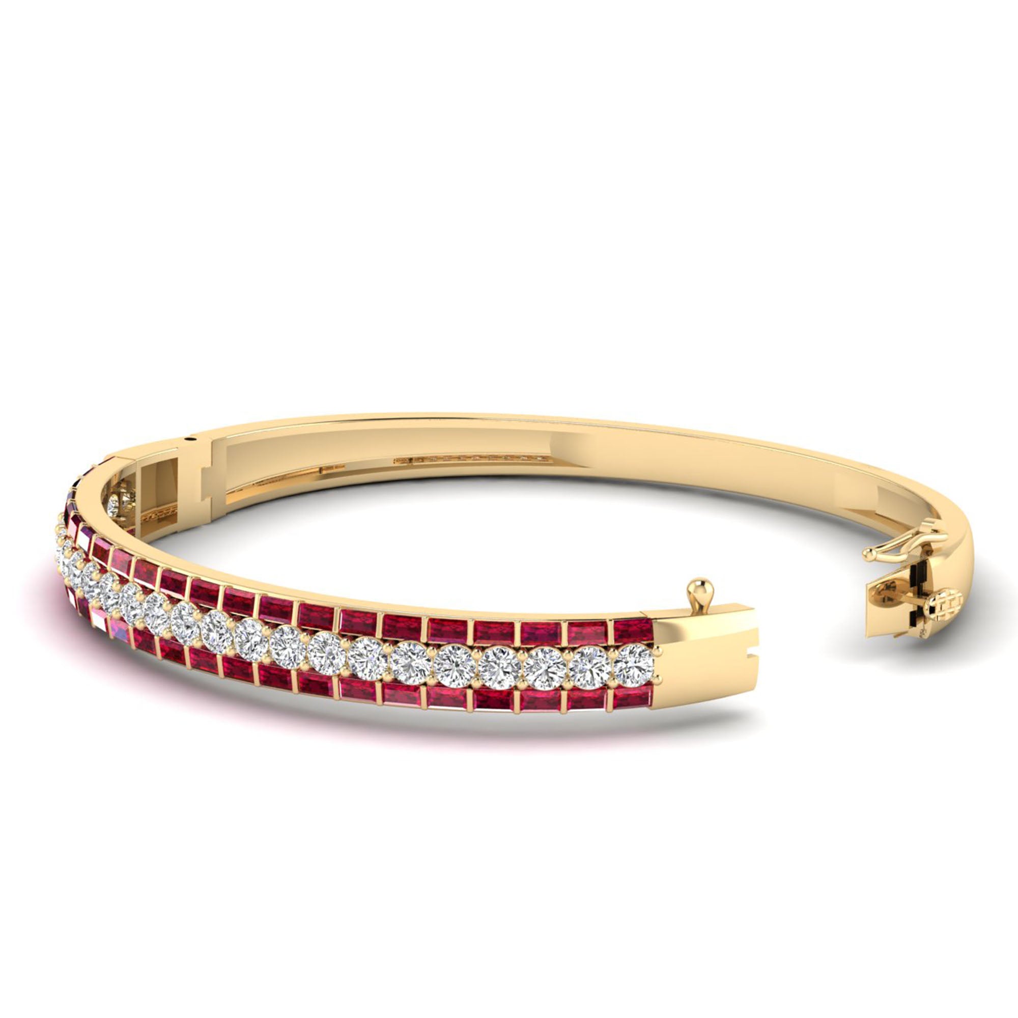 14K Yellow Gold - Ruby
