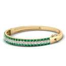 14K Yellow Gold - Emerald