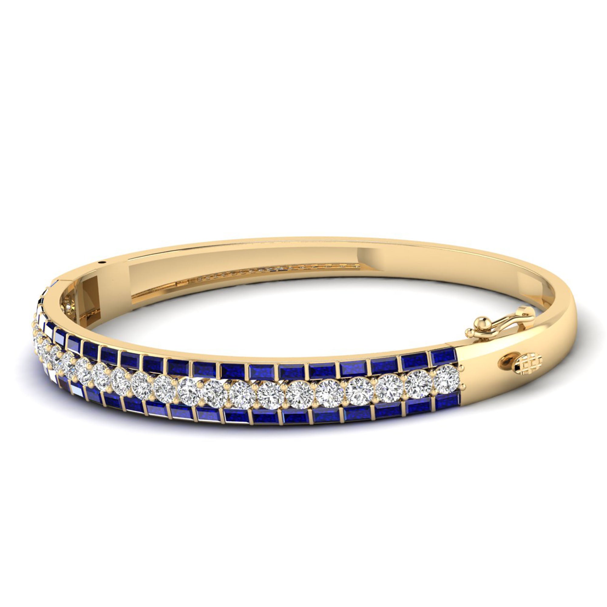 14K Yellow Gold - Sapphire