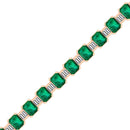 14K Rose Gold - Emerald