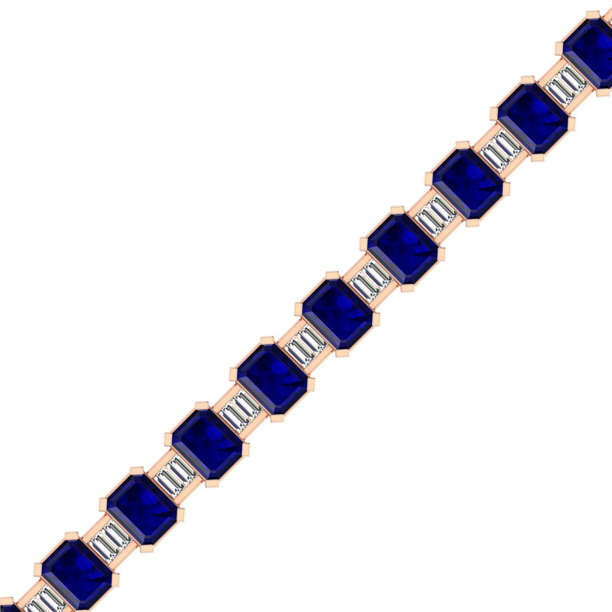 14K Rose Gold - Sapphire