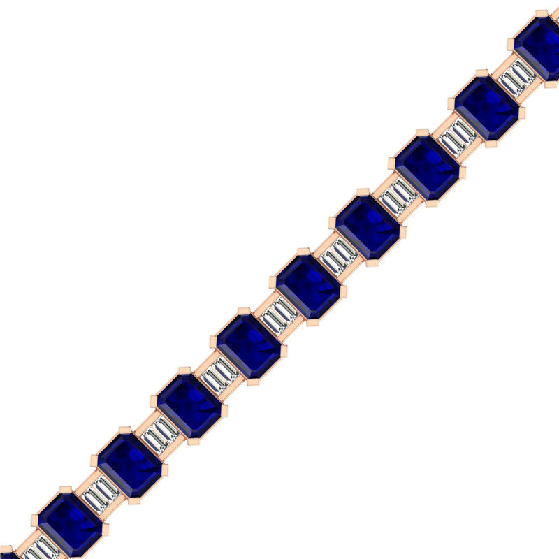 14K Rose Gold - Sapphire