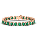 14K Rose Gold - Emerald