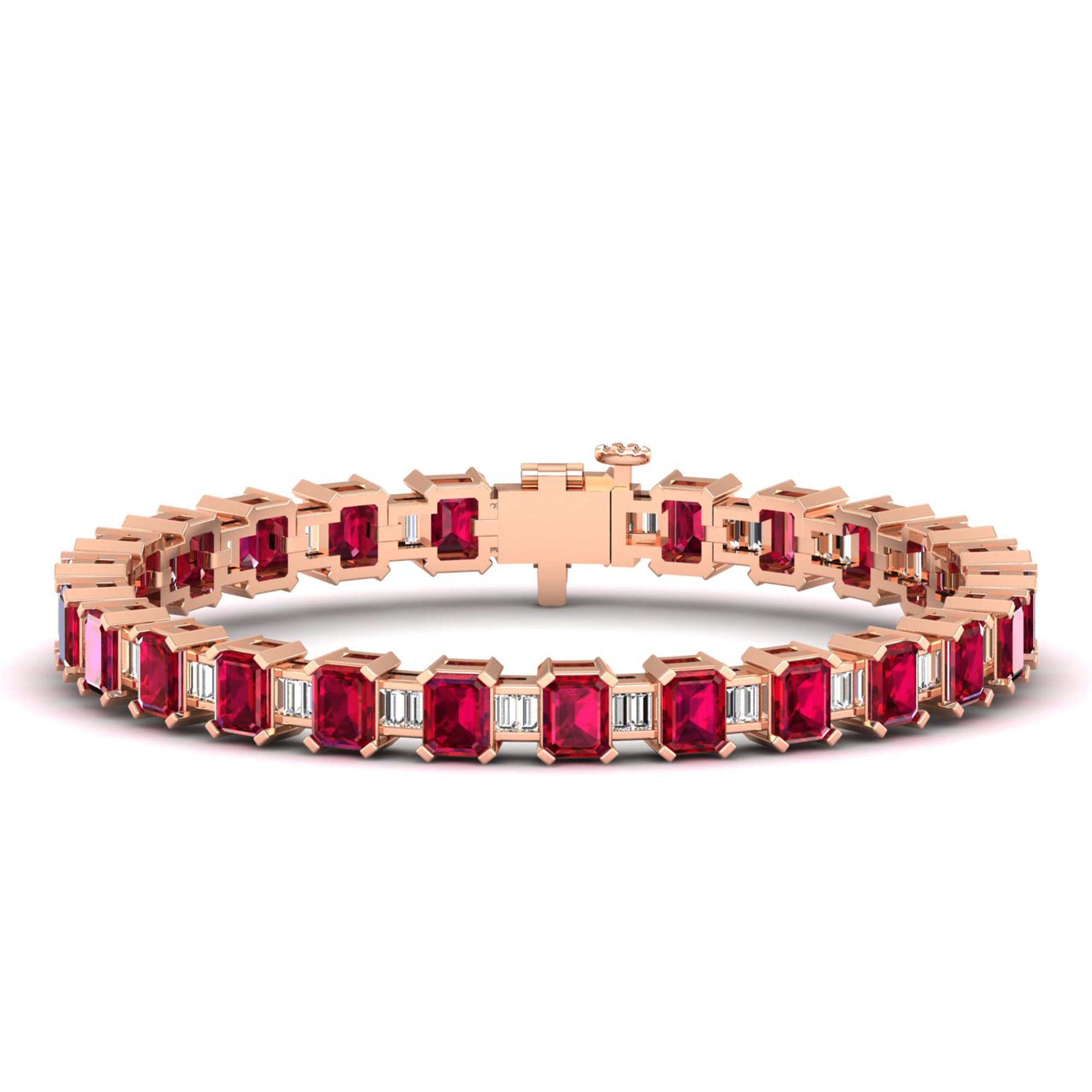 14K Rose Gold - Ruby