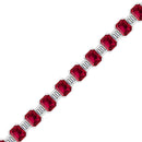 14K White Gold - Ruby