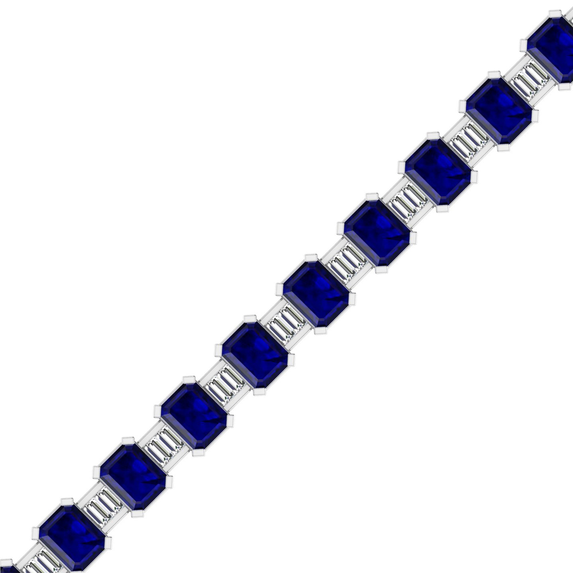 14K White Gold - Sapphire