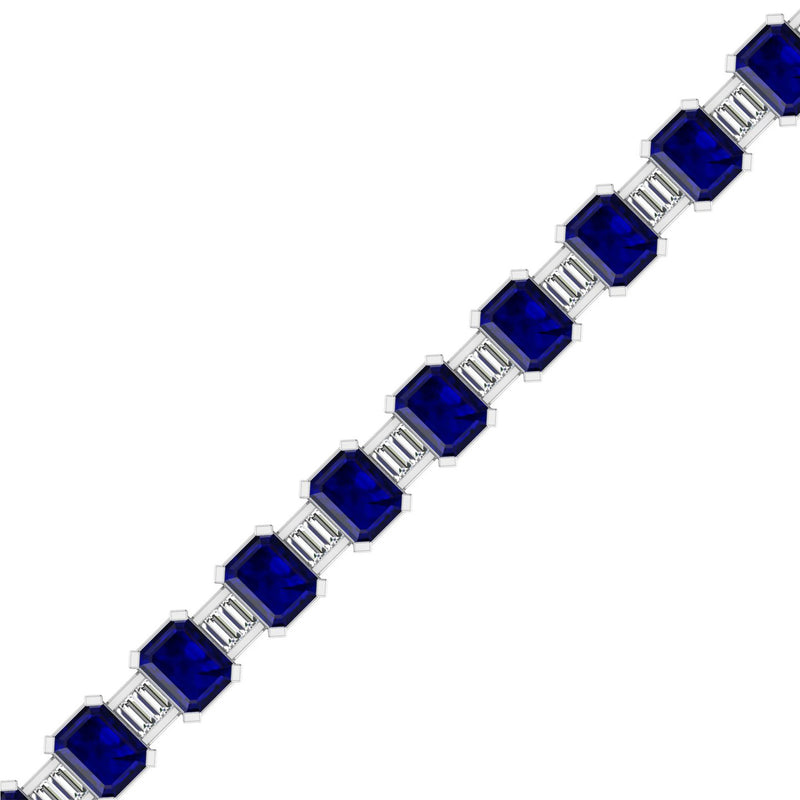 14K White Gold - Sapphire