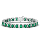 14K White Gold - Emerald