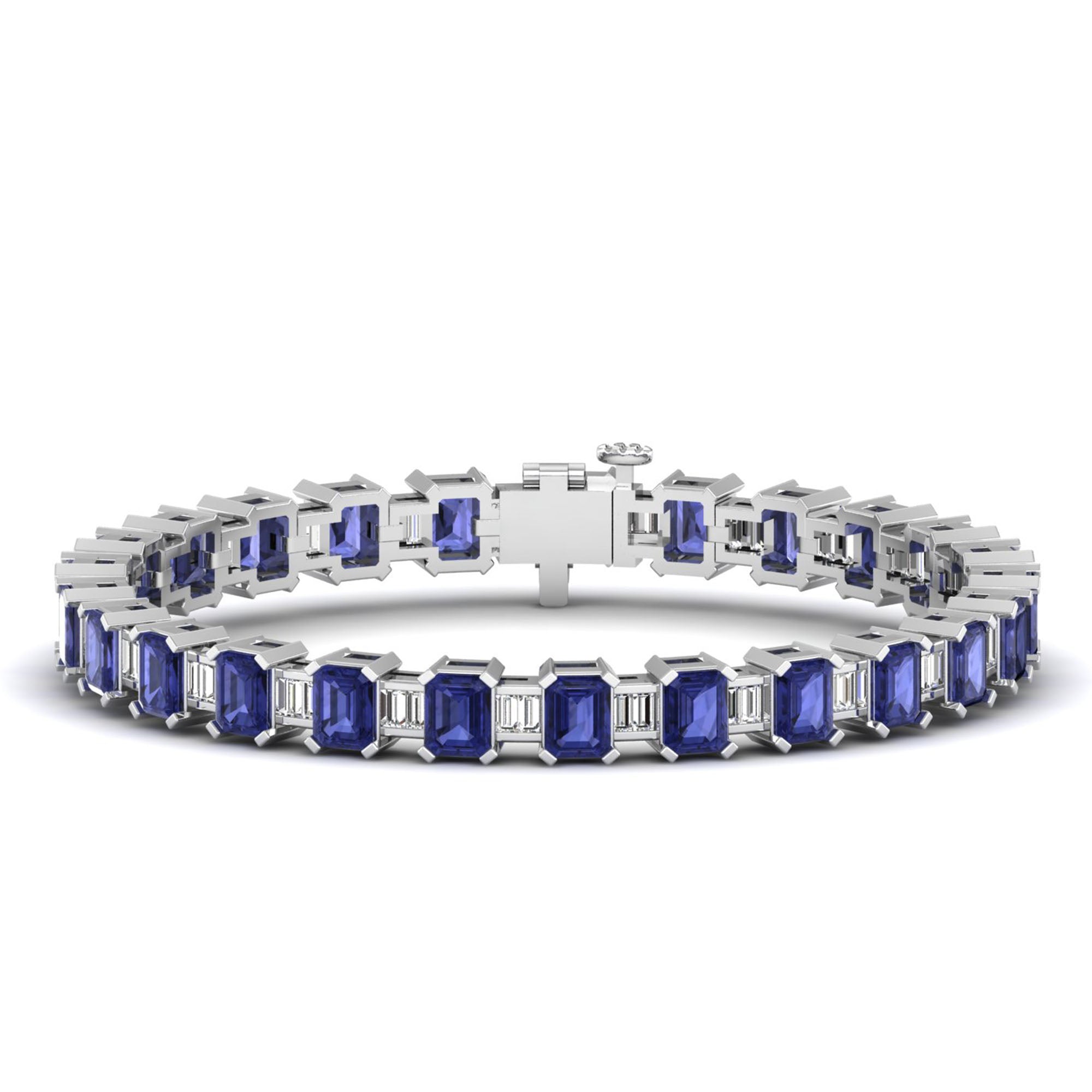 14K White Gold - Tanzanite