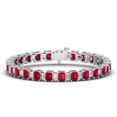 14K White Gold - Ruby