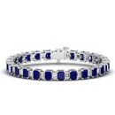 14K White Gold - Sapphire
