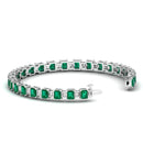 14K White Gold - Emerald