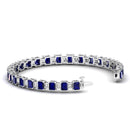 14K White Gold - Sapphire
