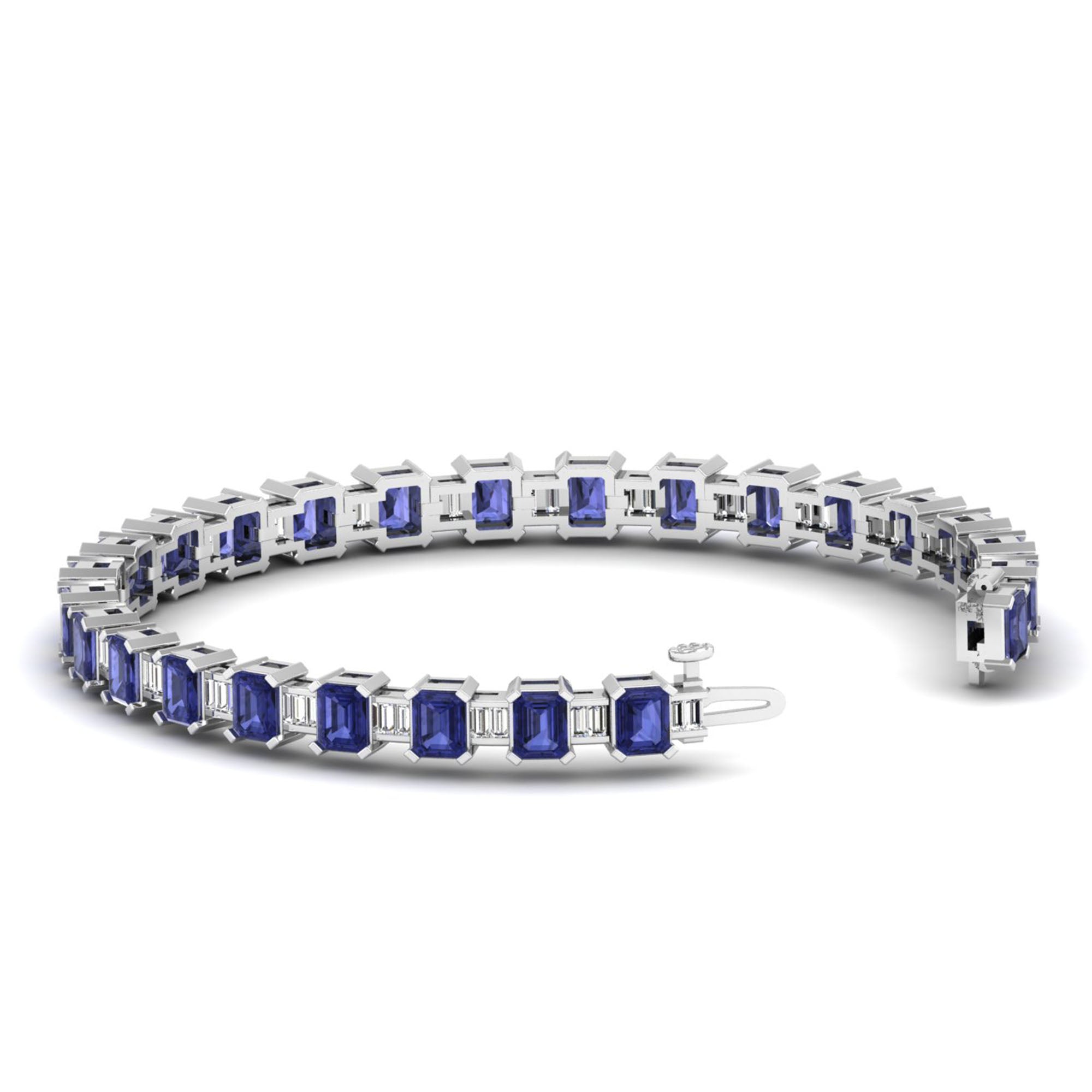 14K White Gold - Tanzanite