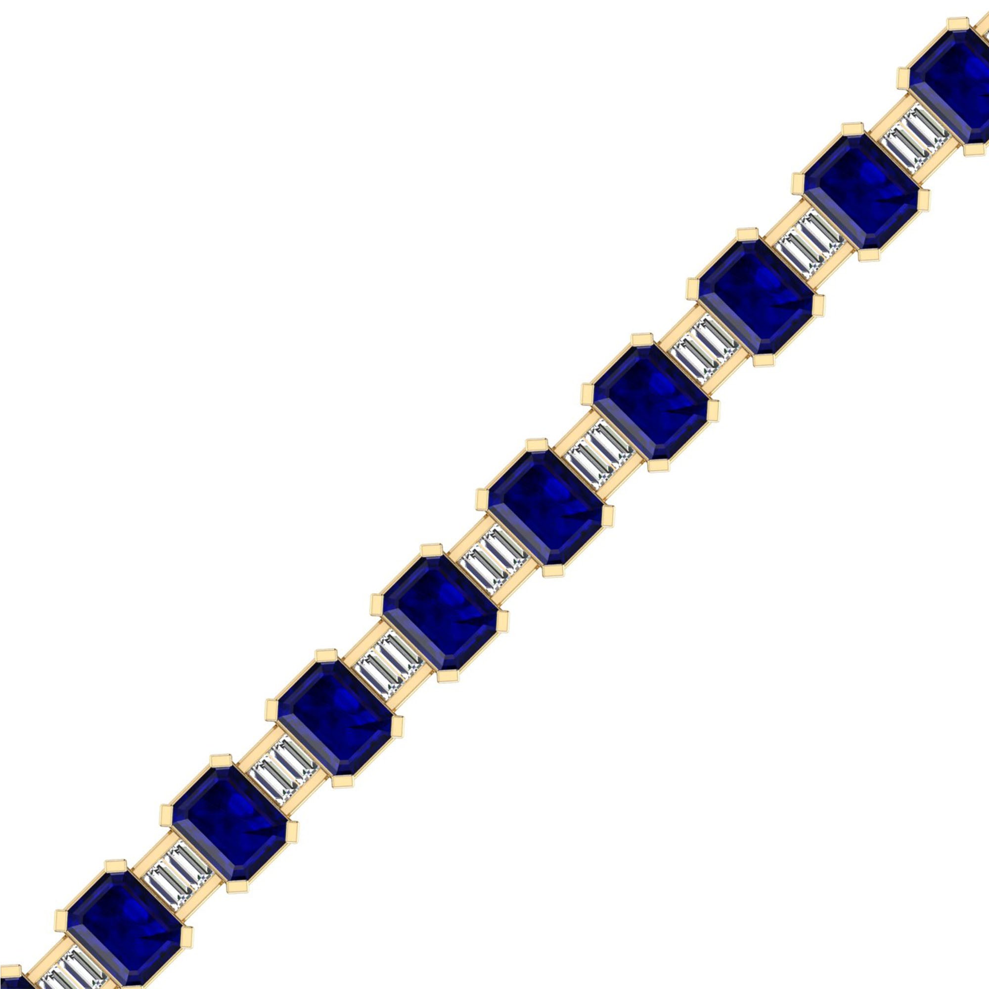 14K Yellow Gold - Sapphire