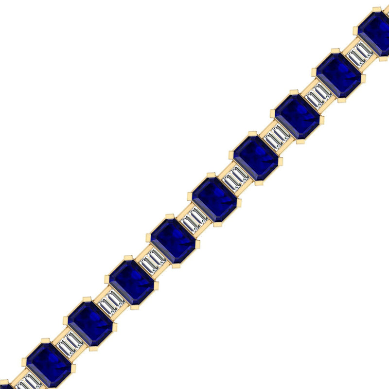 14K Yellow Gold - Sapphire
