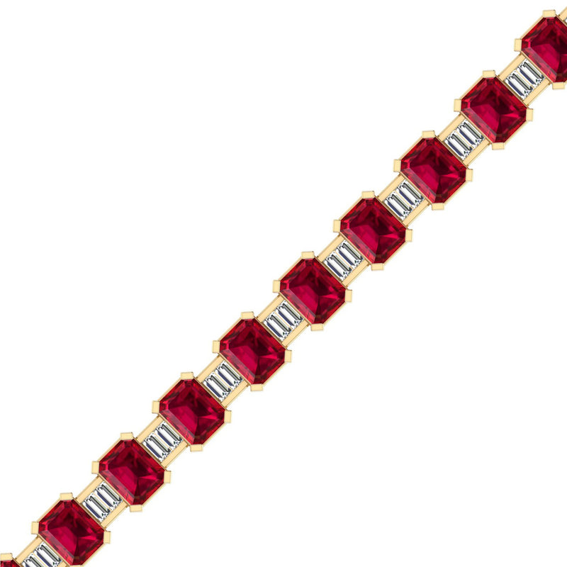 14K Yellow Gold - Ruby