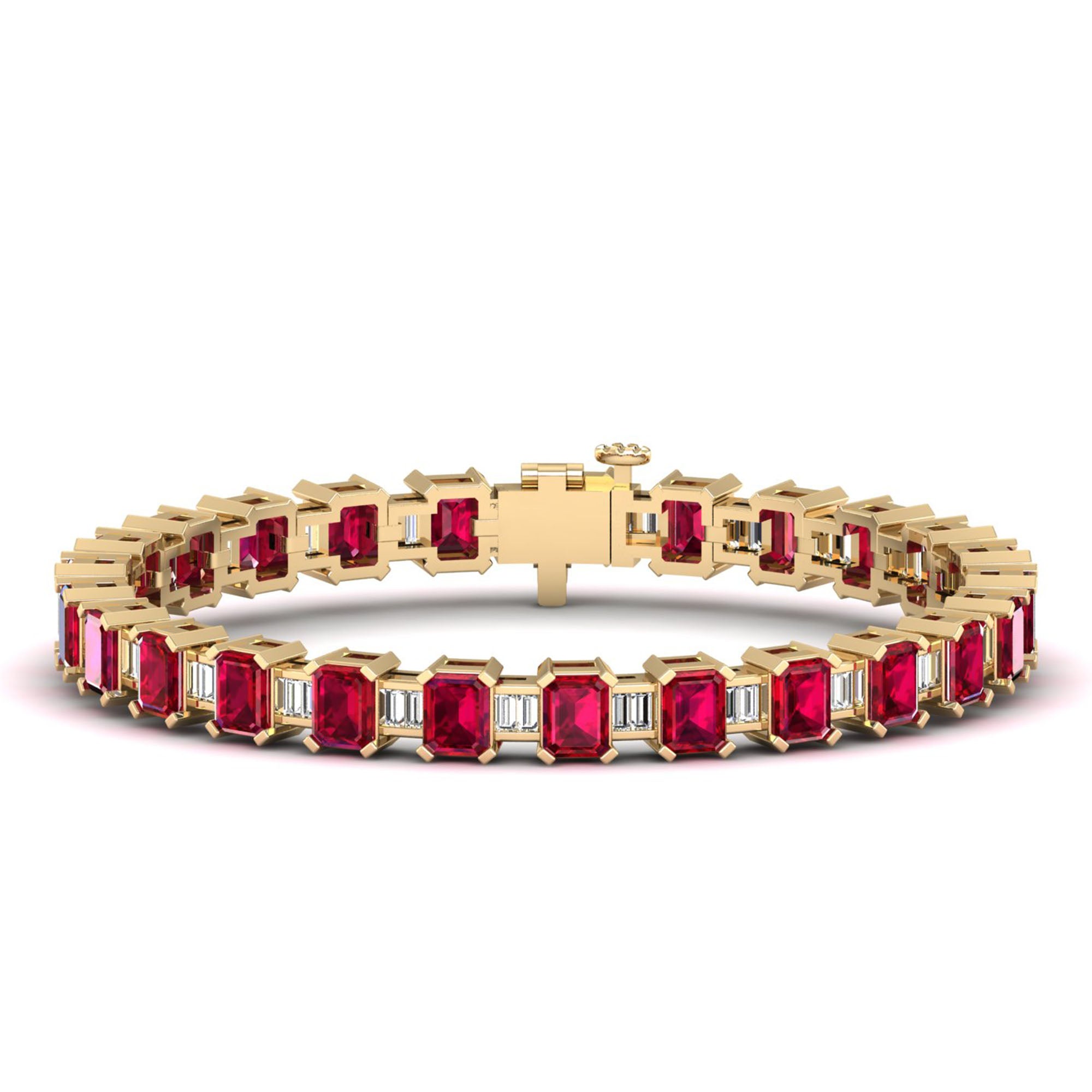 14K Yellow Gold - Ruby