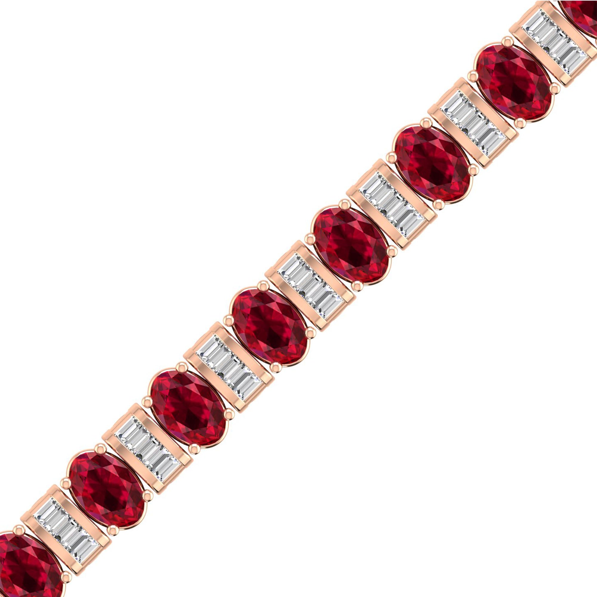 14K Rose Gold - Ruby
