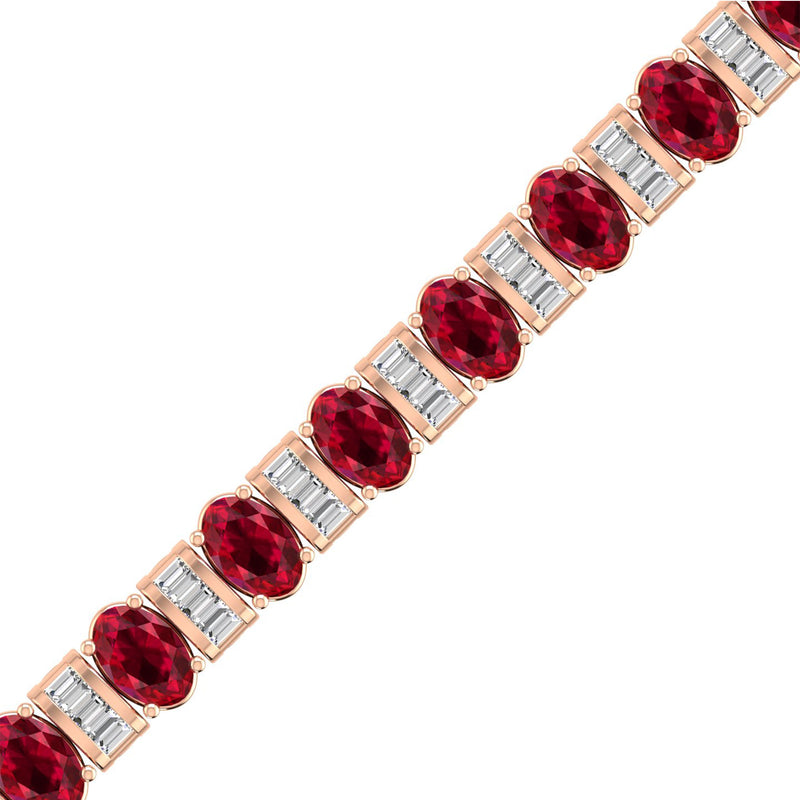 14K Rose Gold - Ruby