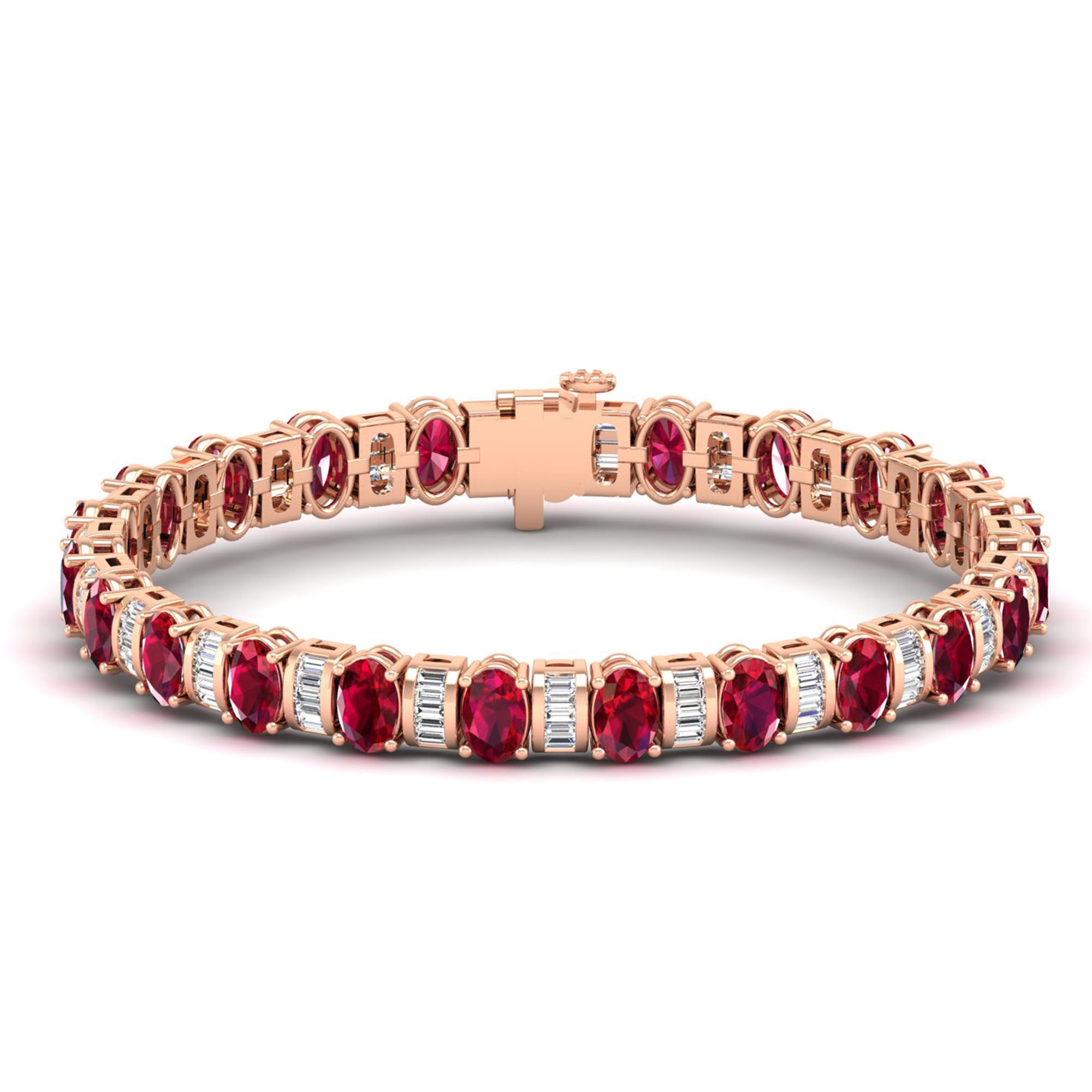 14K Rose Gold - Ruby