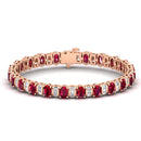 14K Rose Gold - Ruby