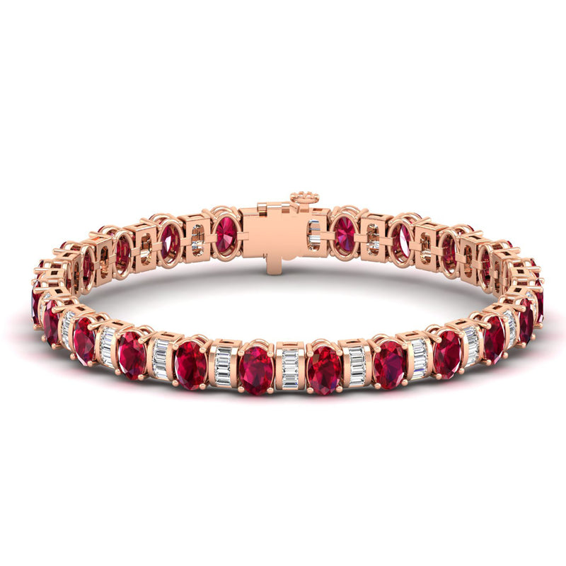 14K Rose Gold - Ruby