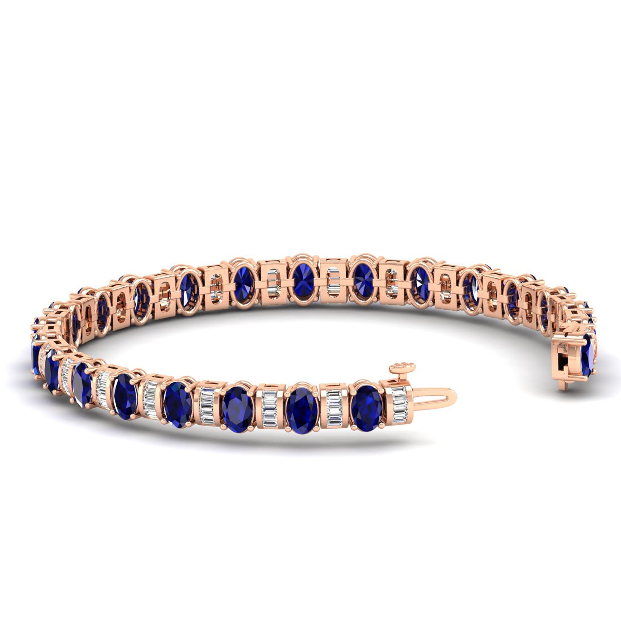14K Rose Gold - Sapphire