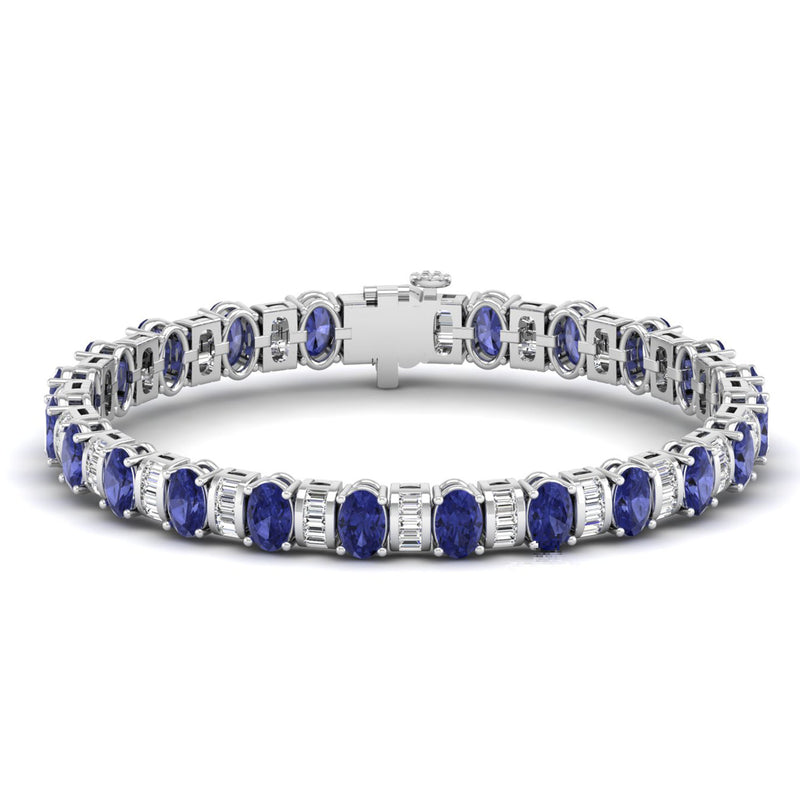 14K White Gold - Tanzanite