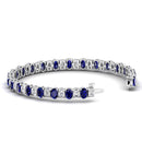 14K White Gold - Sapphire