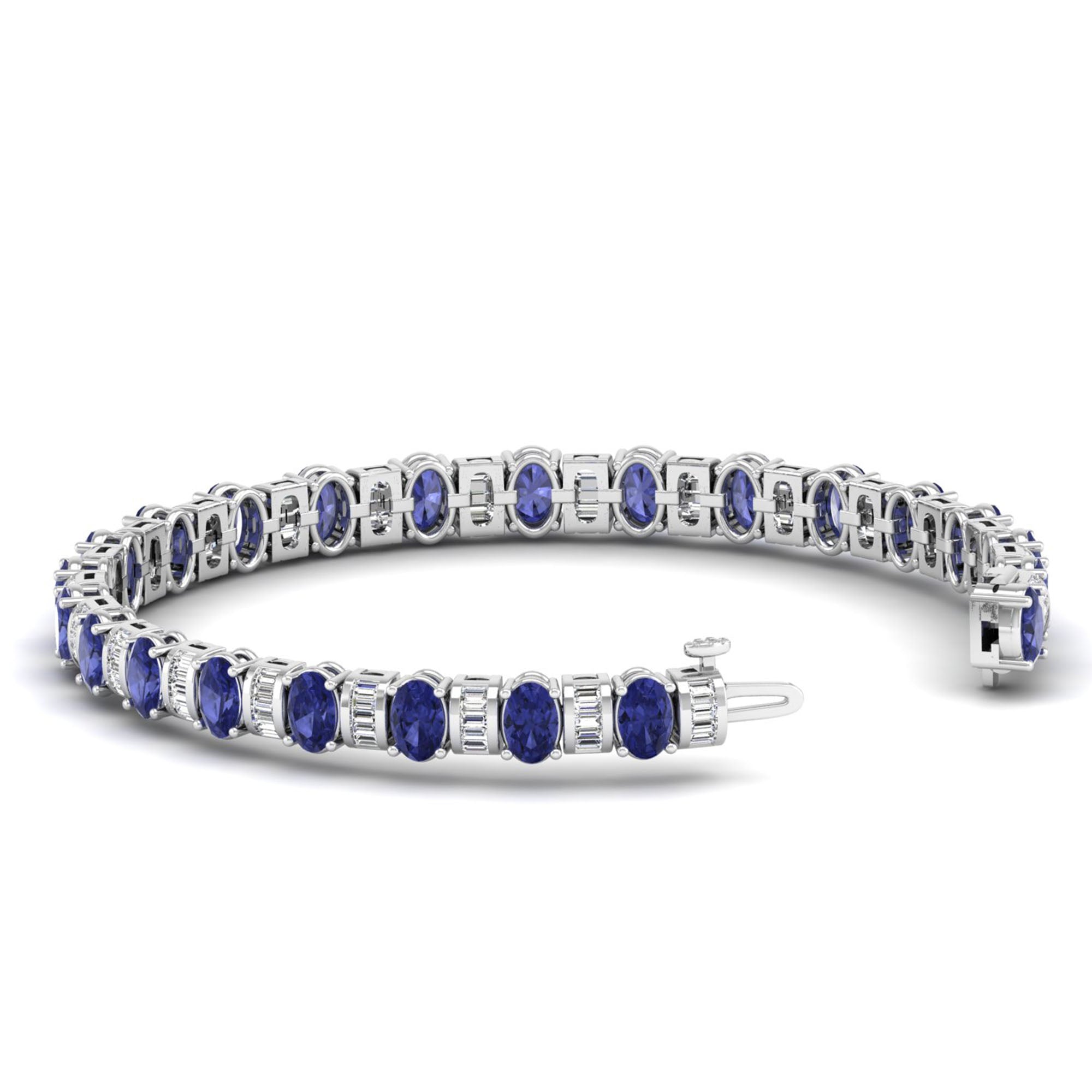 14K White Gold - Tanzanite