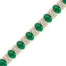 14K Yellow Gold - Emerald
